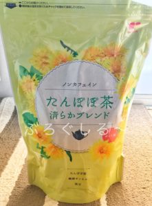 ノンカフェインたんぽぽ茶清らかブレンドパッケージの表