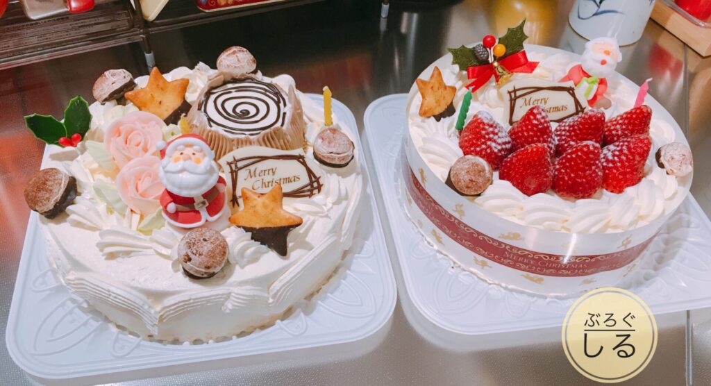 四国中央市ケーキ屋たつの屋さんのバターケーキとデコレーションケーキ