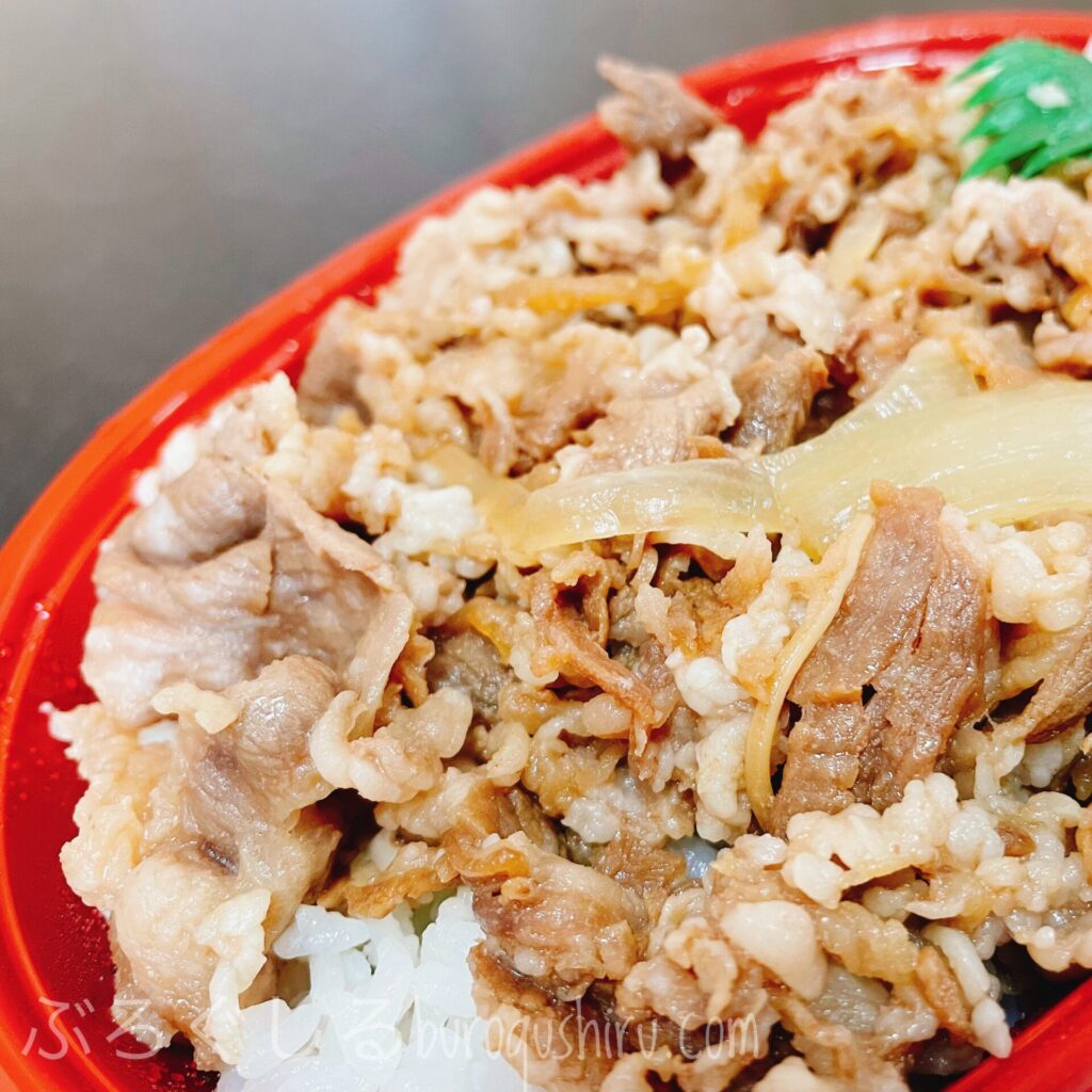 ジャジャ馬市で購入した牛丼