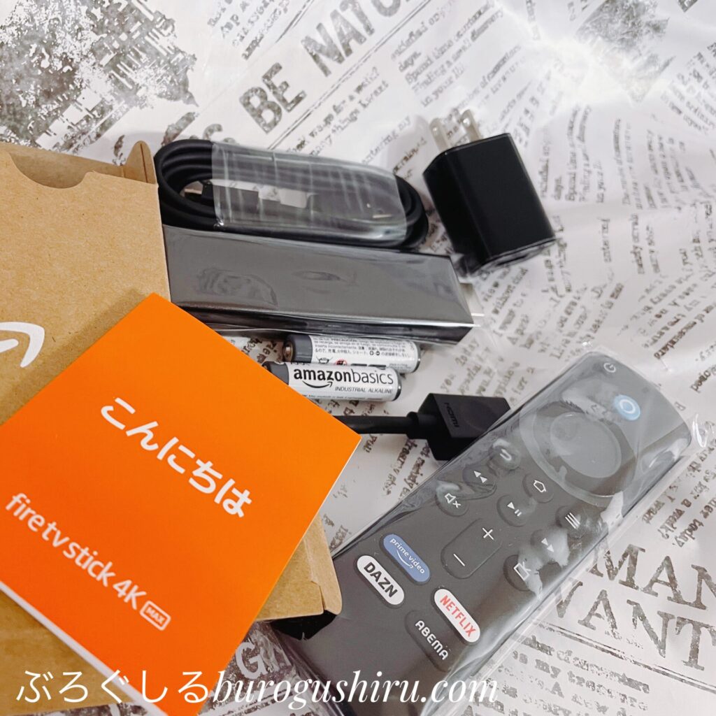 fire tv stick 4k MAXをテレビに接続して、ユーネクストやYouTubeをみてみる