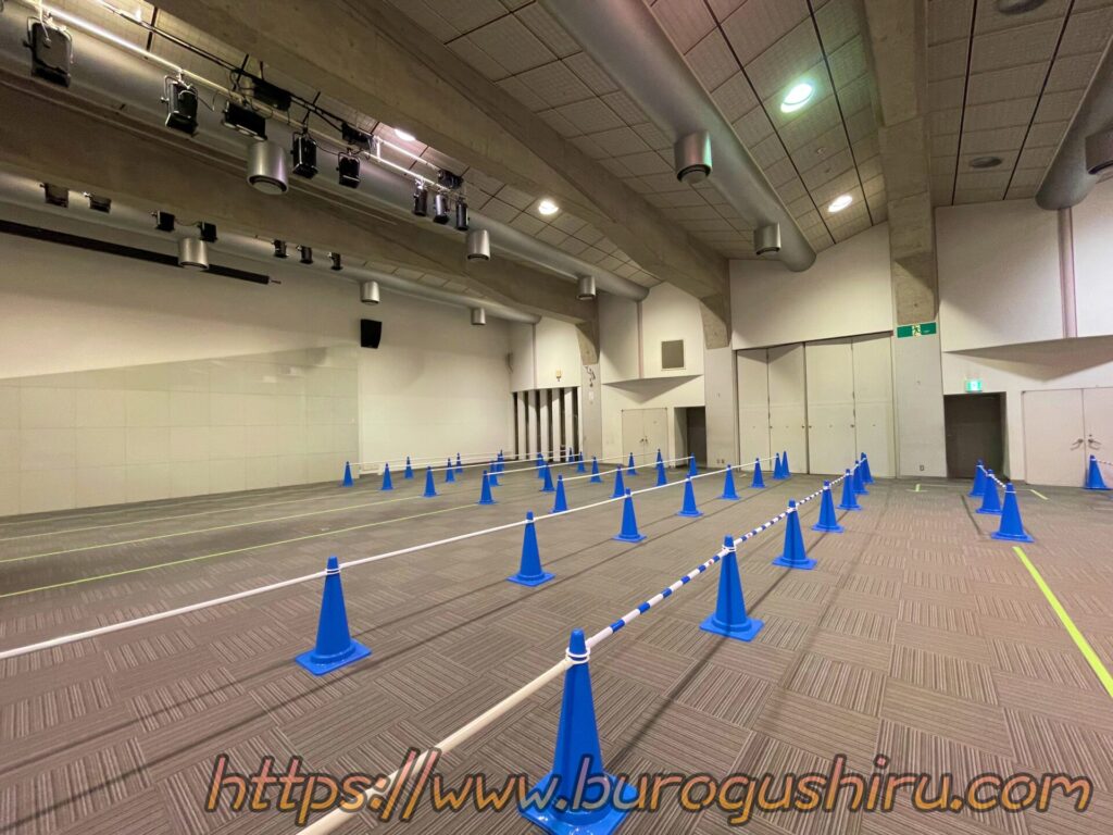 トミカ博の入場待ちスペース